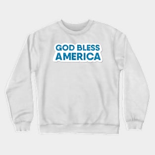 God Bless America Glitter Sticker Crewneck Sweatshirt